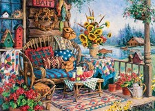 Wonder Forge Country Hideaway 1000 Piece Jigsaw Puzzle for Adults  Unique, Perf