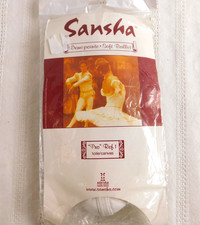 Sansha Demi Pointe Ballet Shoes Pro Ref 1 Canvas Size 7 M White Soft Dance NEW