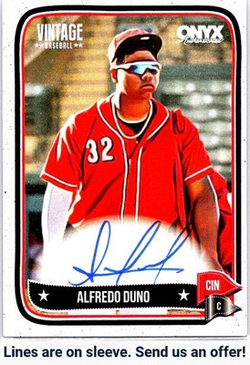 2024 Onyx Vintage #VAALDU Alfredo Duno Autographs