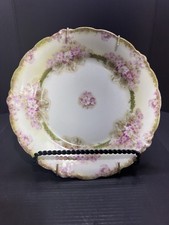 Antique J&C Bavaria Malmaison Plate Pink Flor...