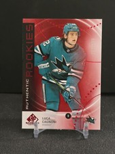2025-26 SP Game Used Authentic Rookies Luca Cagnoni Red /399 RC #AR-LC Sharks
