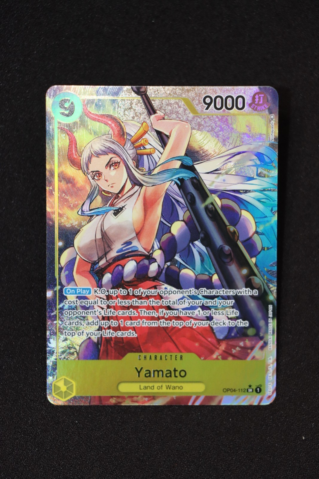 One Piece Kingdoms of Intrigue Yamato OP04-112 Parallel Alternate Alt Art SR NM