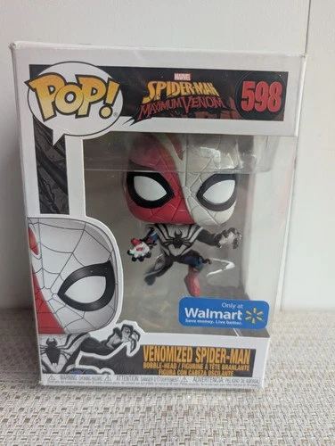Funko Pop! Vinyl Venomized Spider-Man Marvel #598 Bobblehead Walmart Exclusive …