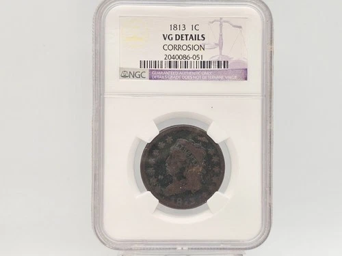 Photo of a 1813-P Large Cent from an eBay sale