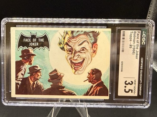 1966 Topps Batman Black Bat #9 Face of the Joker — CGC 3.5