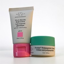 Drunk Elephant Mini Set T.L.C. Glycolic Body Lotion 15ml Protini Cream 5ml