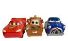 Funko Pop! Pixar - Lightning McQueen #128 Tow Mater #129 Doc Hudson #130