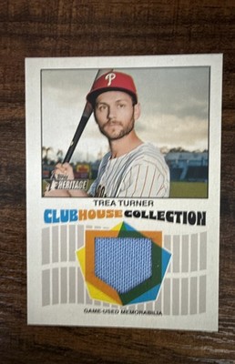 2026 Topps Heritage - Clubhouse Collection Relics Trea Turner #CCR-TT 