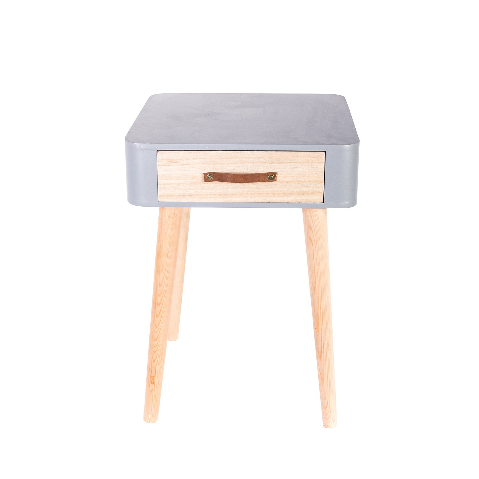 Table de chevet HD3740 bois pour ranger les câbles et ranger la chambre