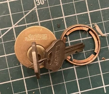 Corbin Russwin 1” Mortise Cylinder Commercial 2 Keys Locksmith Locksport Brass