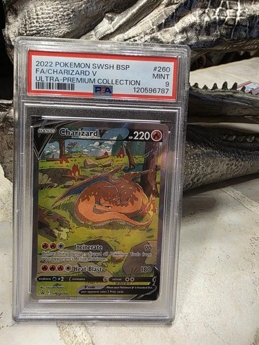Charizard v Ultra Premium Collection Black Star Promo SWSH260 PSA 9 Mint