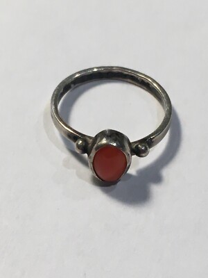 Bague Ancienne En Argent - Taille 50 - Bijou Vintage Occasion (réf. 112-14/A3-45)
