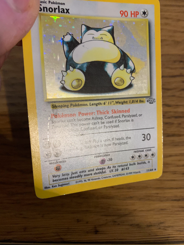 Snorlax (11/64) Holo Jungle Set Pokemon Card! FAST & FREE P&P! - Picture 11 of 78