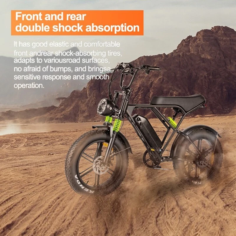 750W 48V15Ah Electric Bicycle H9 ebike Hydraulic Brake Fat Tyre 45km/h  AU Stock - image 3 of 4