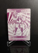 #'ed 1/1 💥 BUD DUPREE 2020 Panini Plates & Patches Clear Shots Magenta Print