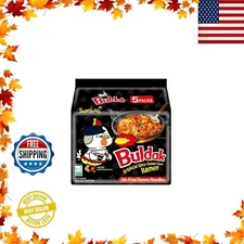 Samyang Buldak Spicy Ramen Hot Chicken Ramen Korean Stir-Fried Instant Noodle...
