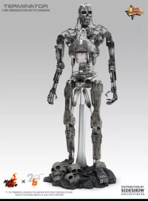 Ultra Rare Sideshow TERMINATOR T-800 ENDOSKELETON BATTLE DAMAGED Ultra Rare Sideshow TERMINATOR T-800 ENDOSKELETON BATTLE DAMAGED