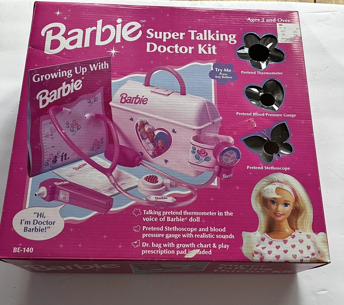 Vintage Barbie super talking Doctors kit works with box eBay
