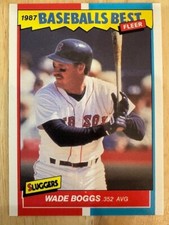 1987 Fleer # 4  Wade Boggs  Baseballs Best