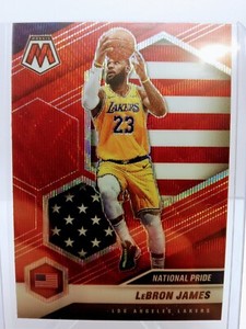 2020-21 Panini Mosaic National Pride Red Wave Prizm- LeBron James
