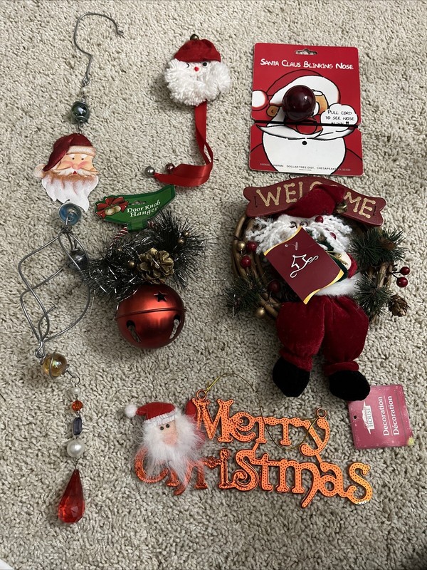 Lot of 6 Christmas Decorations