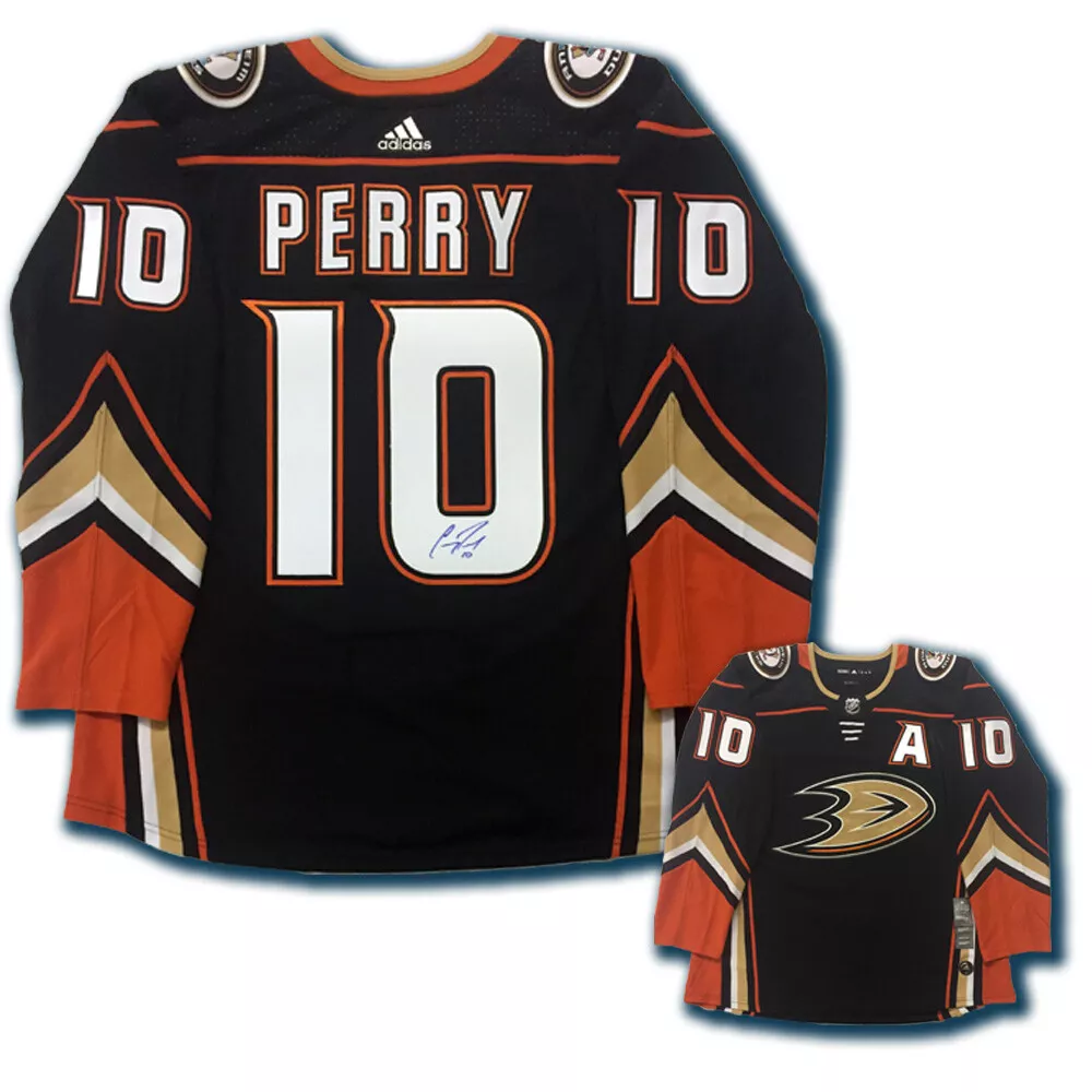 COREY PERRY Signed Anaheim Ducks Black Adidas PRO Jersey