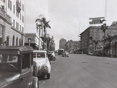 Vintage San Diego Broadway Late 1940s Photo YMCA Building Hotel San Diego Cars