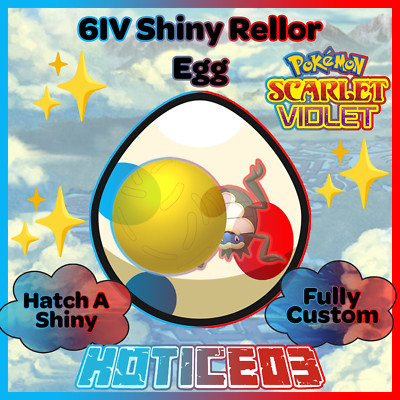 Rellor   SHINY 6IV EGG   Pokemon Scarlet & Violet   TEAL MASK DLC  