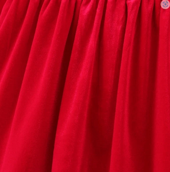 NUEVO Vestido Boutique de Terciopelo Bordado Calado Acebo de Navidad Niñas Foto 4 de 4