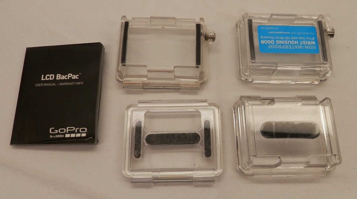 Vintage GoPro Parts HD Hero LCD BacPac Kit w/Four Covers