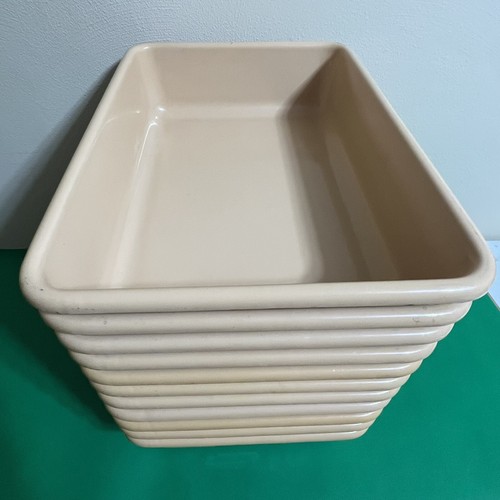 Lot of 11 Shirley K’s Tan Polyethylene Storage Totes Bins w/ Label Holders - Picture 6 of 6
