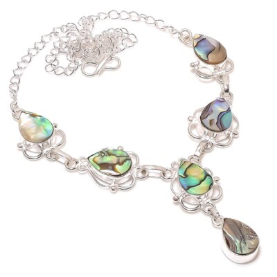 Colliers spirales en argent sterling avec pierre fine pierre de lave blanc
