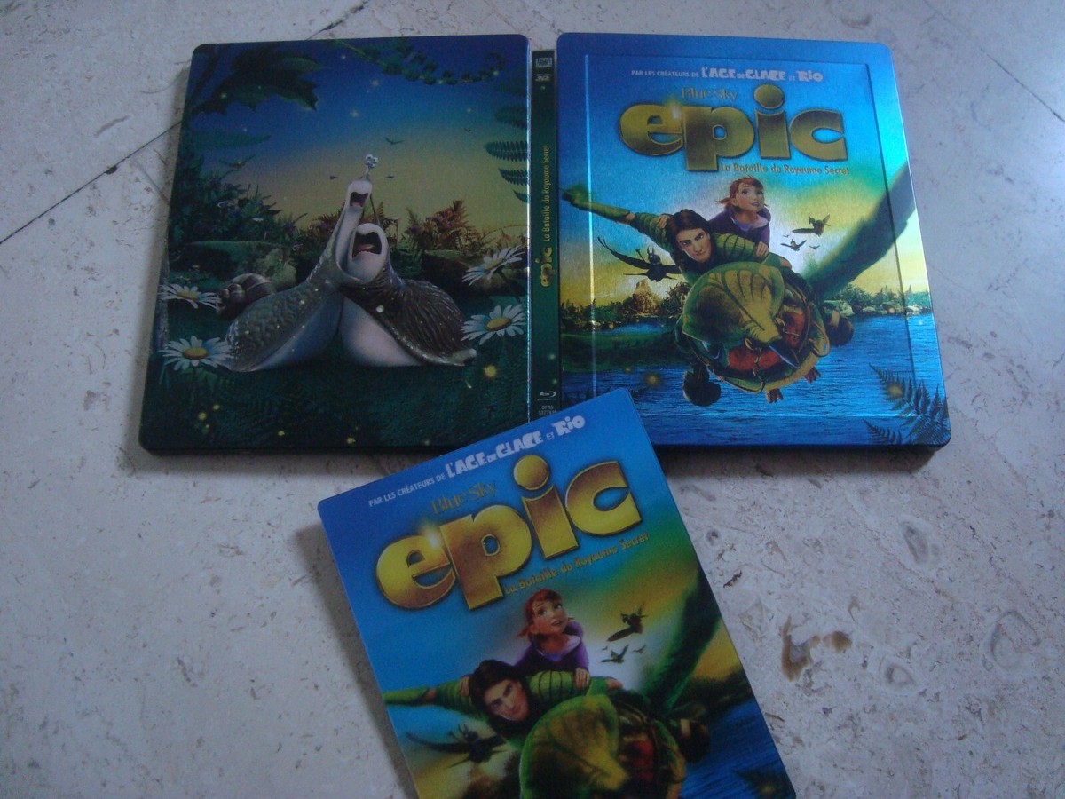 EPIC 3 disc 3D Blu-ray + Blu-ray SteelBook LENTICULAR magnet cover