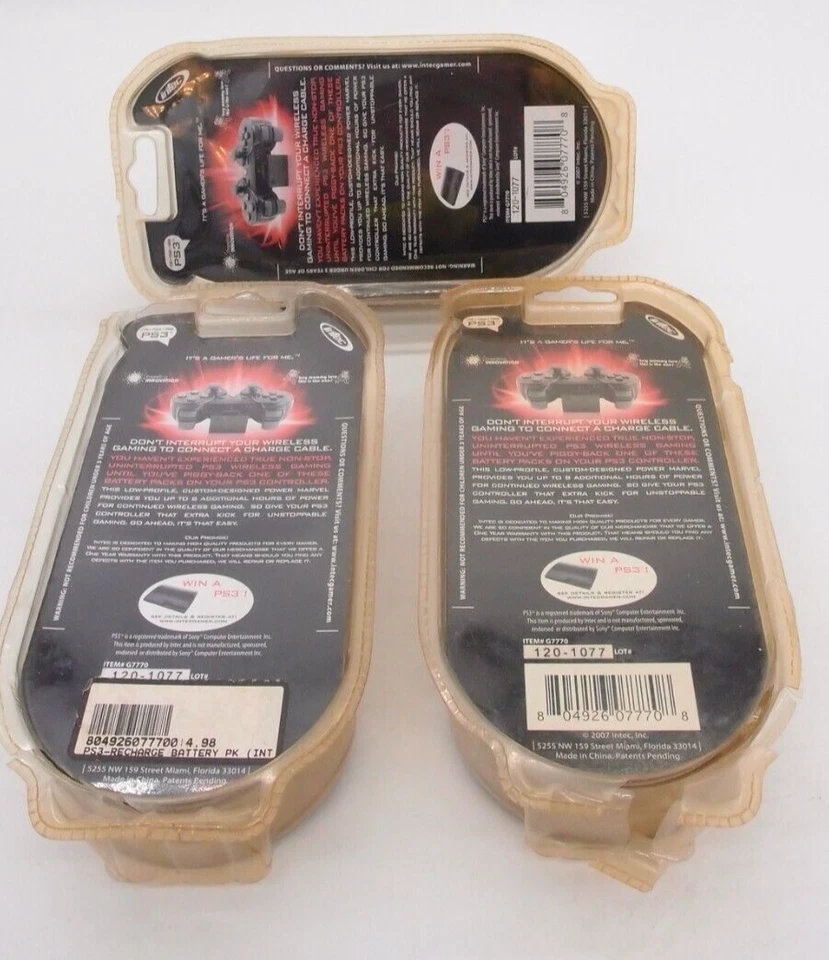 Intec PlayStation 3 Rechargeable Battery Pack (1 Each) - Image 2 of 4