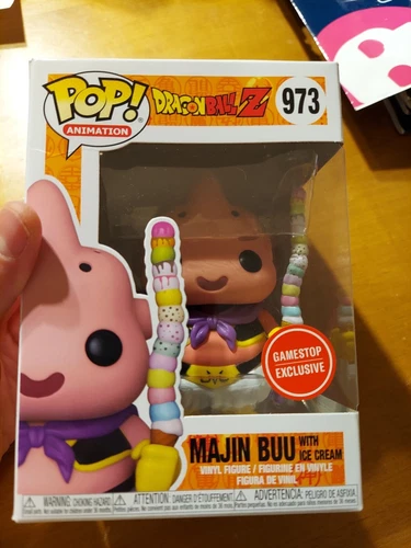 Funko Pop Dragon Ball Z Majin Buu with Ice Cream # 973 GAMESTOP EXCLUSIVE READ