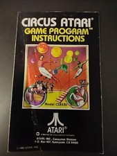 MANUAL ONLY - Circus Atari Atari CX2630 Authentic 1980