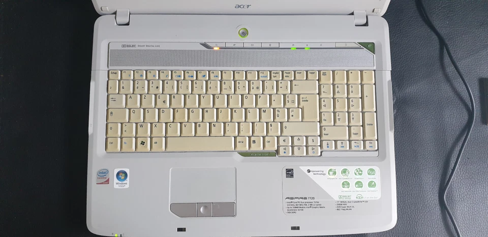 - ACER Aspire 7720 / Intel Core 2 Duo T5750 / 4GB Ram / HDD 250Go / Windows 10 - Photo 3/4
