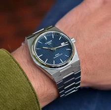 Men-TISSOT PRX POWERMATIC 80- 40mm BLUE DIAL AUTOMATIC WATCH T137.407.11.041.00！