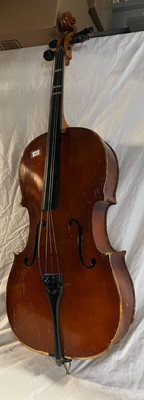 VINTAGE GERMAN cello has an inner label stating it is Made in Germany 1/2 SIZE
