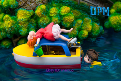 OPM Studio Ponyo on the Cliff Ponyo Sōsuke Resin Statue Model 51cm