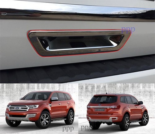 CHROME DOOR TAILGATE HANDLE COVER FOR FORD EVEREST 4DOOR 3.2 SUV 2015 16 4X2 4X4 - Afbeelding 1 van 4