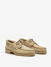 Scarpe da barca Timberland autentiche 3 occhielli classiche - UK 9, 10 e 11 beige chiaro A5P4Z