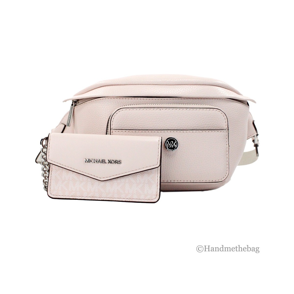 Michael Kors Maisie Large Powder Blush 2-n-1 Waistpack Card Case  