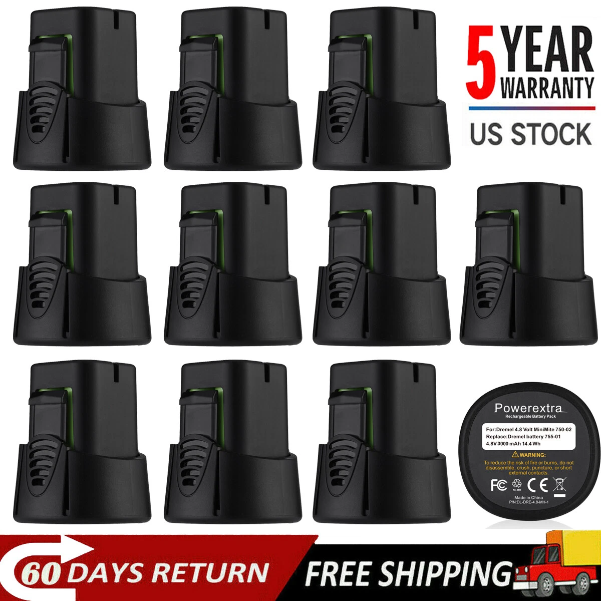 Replacement battery for dremel 750 sale