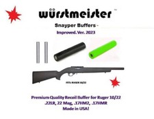 Wurstmeister SNAYPER Buffer Combo Ruger 10/22 - ¡EXCELENTE CALIDAD! Negro y verde, prendedores