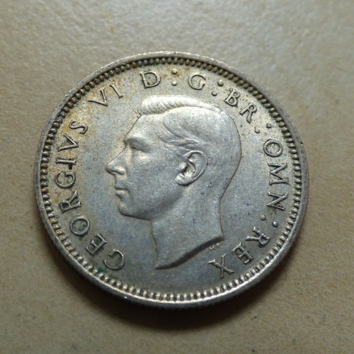 George VI Sixpence 6D Silber/ Cupro-Nickel Münzen Wählen Sie Ihr Datum 1937-1952 - Bild 133 von 273