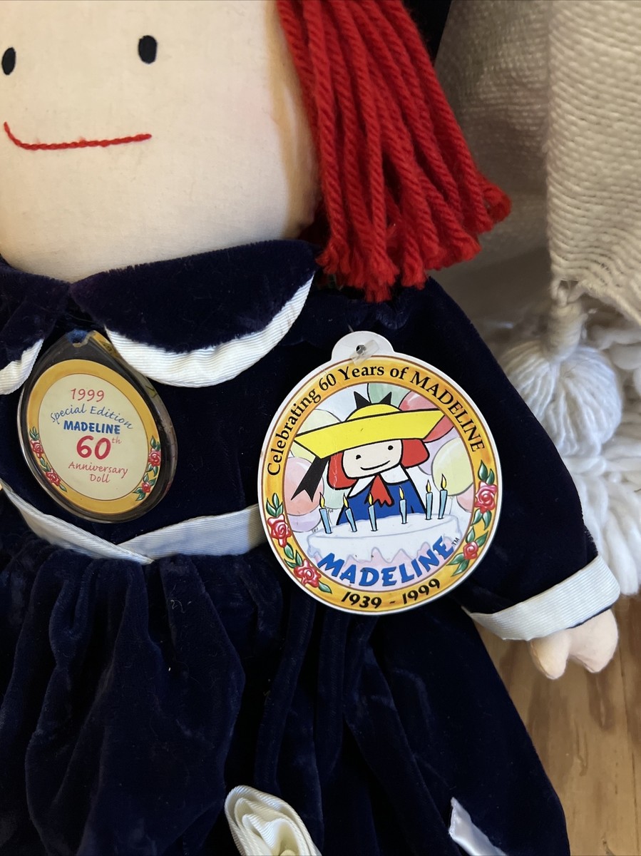 Madeline 60周年記念 ぬいぐるみ Madeline Special Edition 60th Anniversary Doll 1999 With Tags for
