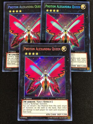 Yugioh Photon Alexandra Queen NUMH-EN047 1ST Secret X3 (LP)