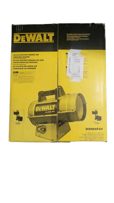 DEWALT 65,000 BTU Forced Air Propane Outdoor Heater DXH65FAV