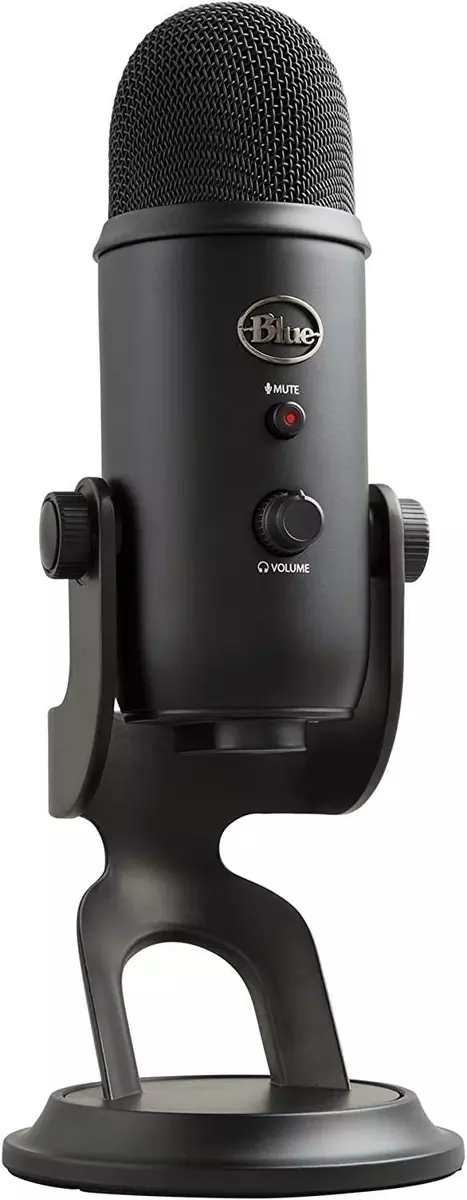 Blue Yeti Black USB Mic for Recording Streaming Condenser | eBay